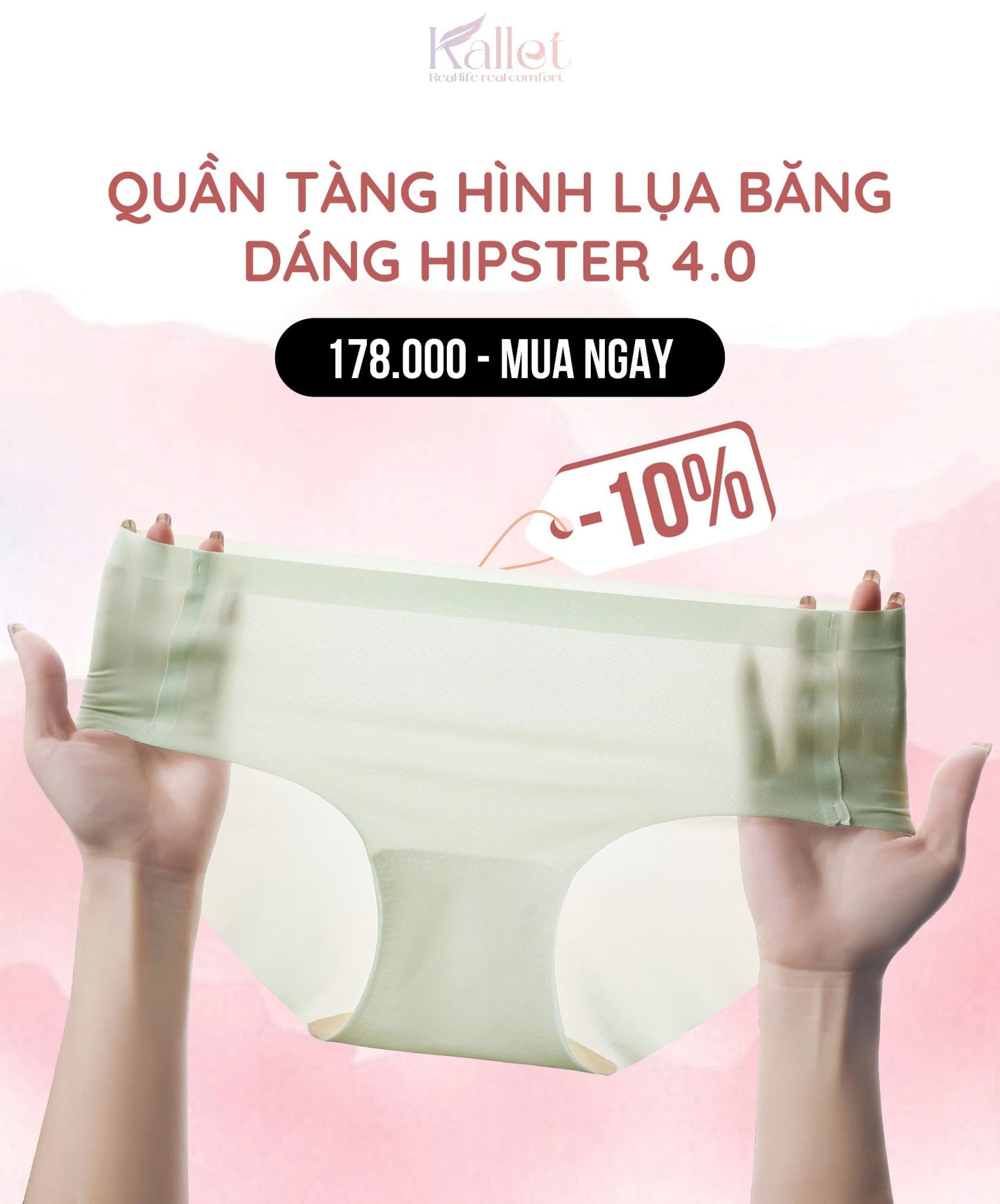 Quần tàng hình lụa băng hipster - Kallet